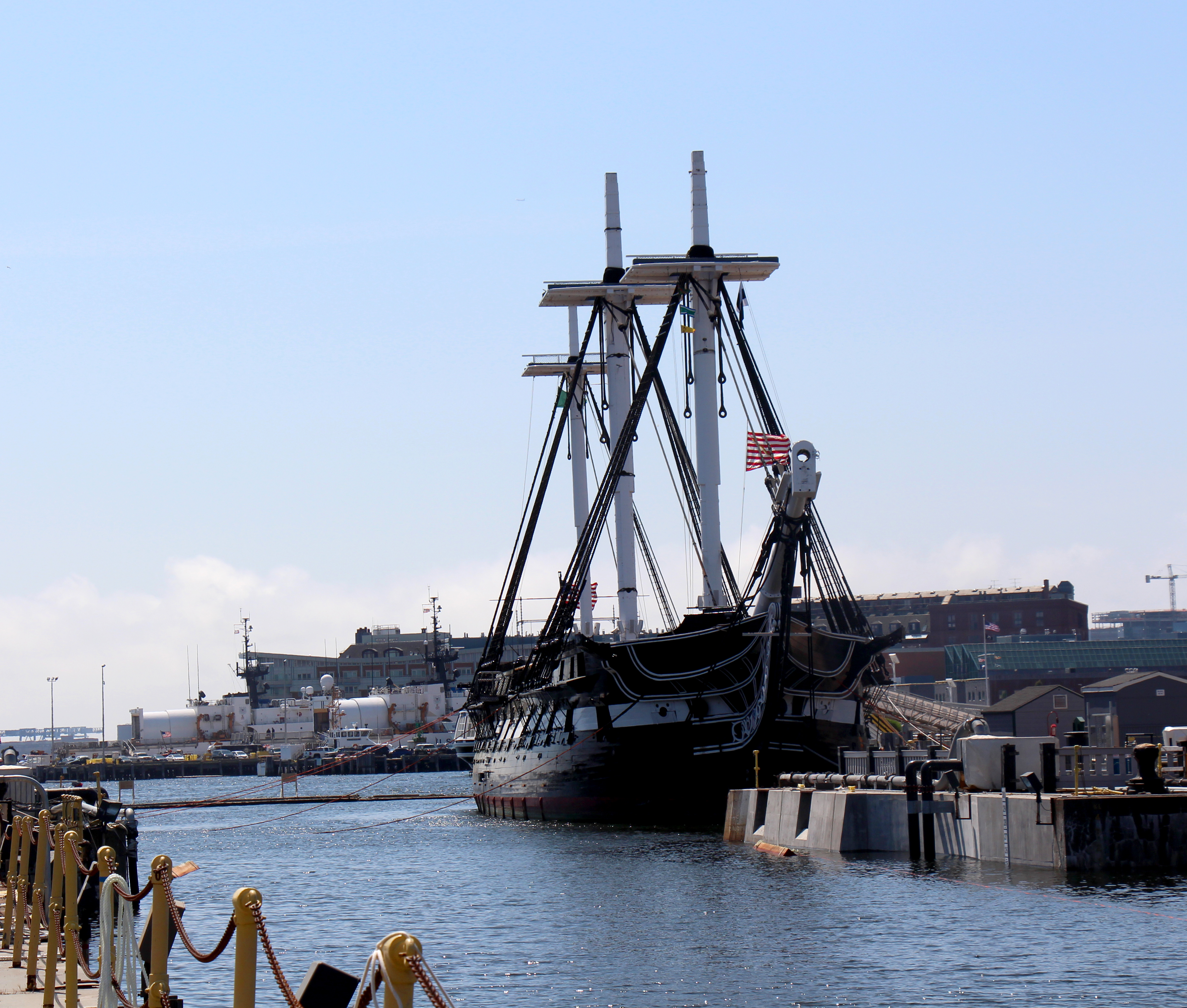 USS Constitution tied up at Pier 1 East on May 18, 2015. [Courtesy USS Constitution Museum]