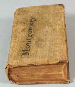 A bible removed from USS President after her capture. USS Constitution Museum Collection.