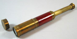 A collapsing telescope owned by Thomas Chew. USS Constitution Museum Collection.