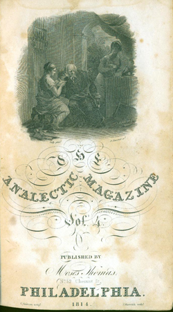 Front page of the Analectic Magazine. USS Constitution Museum Collection.