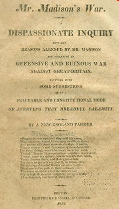 Mr. Madison's War, by John Lowell. USS Constitution Museum Collection.