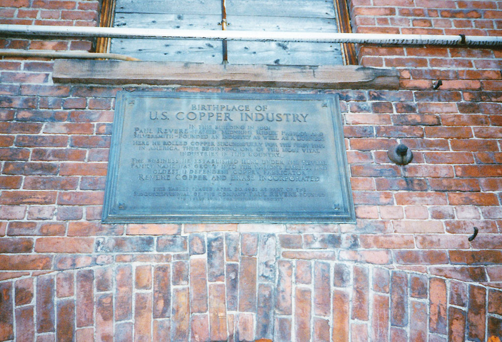 "Birthplace of U.S. Copper Industry" Marker [Photo by Diane Zogalis, ca. 1995]