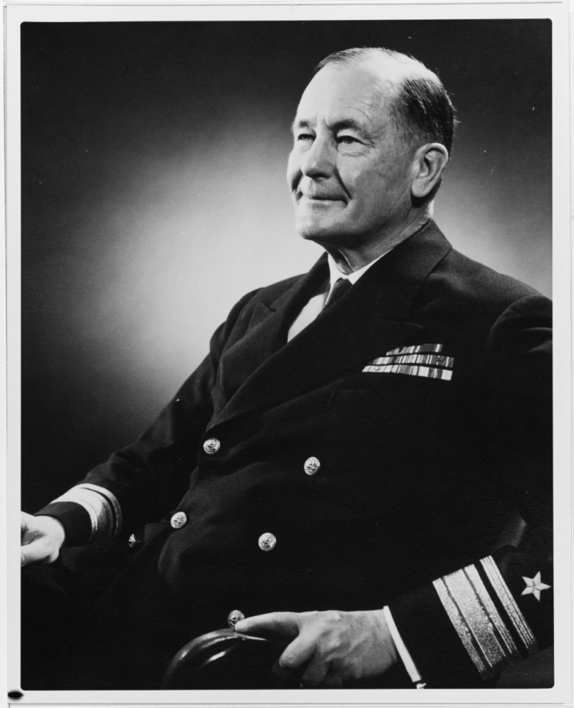 Morison sat for this portrait in about 1951. US Navy photo.