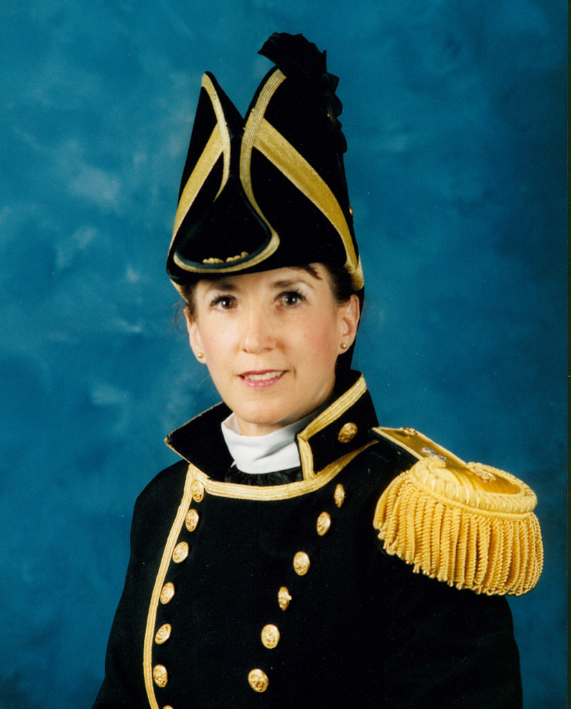 Lieutenant Commander Claire V. Bloom, second in command of USS Constitution from 1996 to 1998. [Courtesy U.S. Navy]