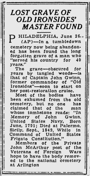 Article from The Deseret News, Salt Lake City, Utah, Friday, June 26, 1931. [Courtesy Google News Archive]