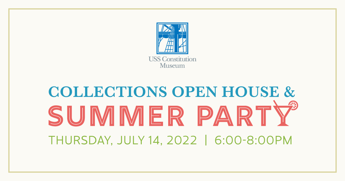 Promo graphic for Collections Open House & Summer Party