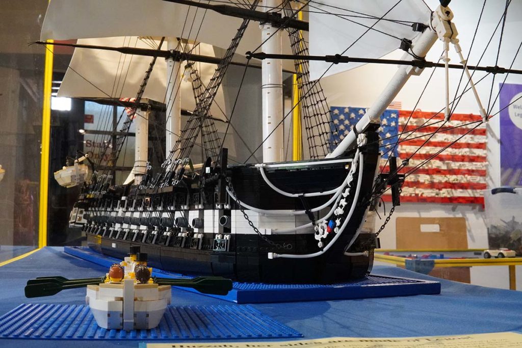 LEGO USS Constitution model