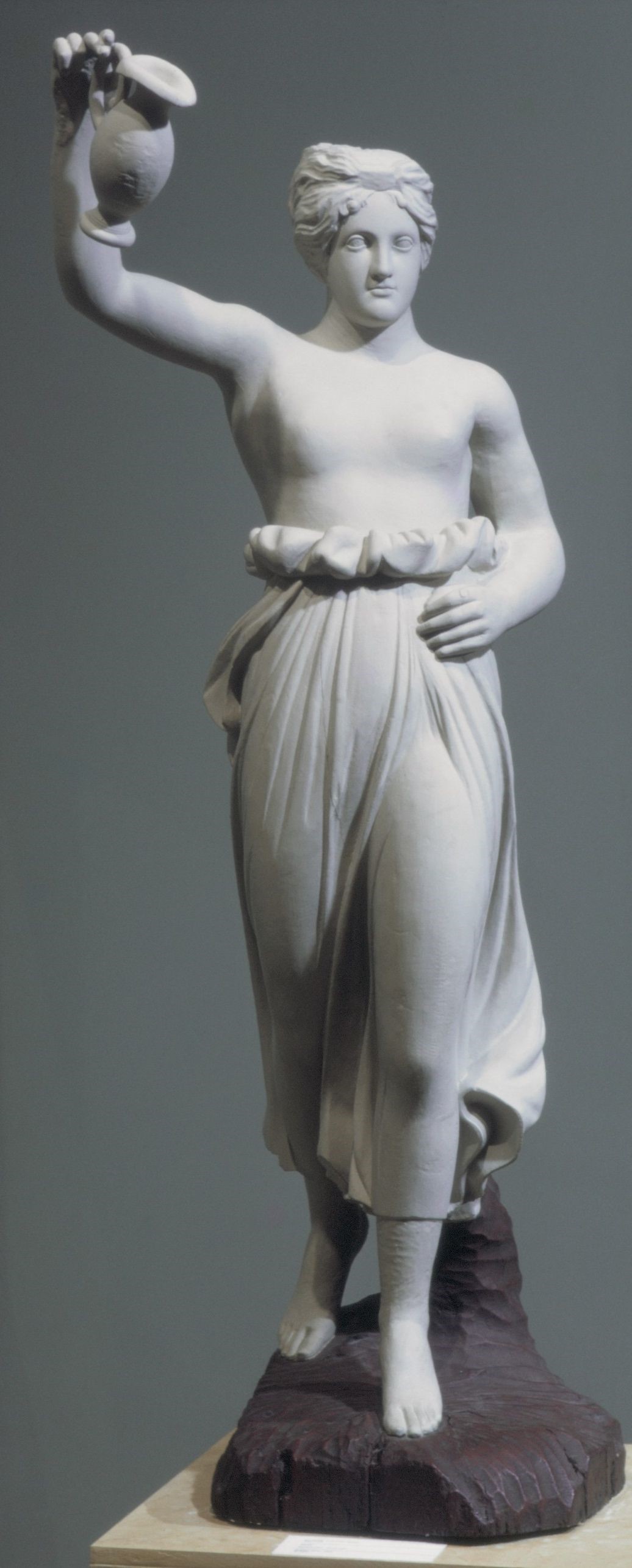 A statue of Hebe, the Greek goddess of youth, made by John Skillin and Simeon Skillin, Jr.