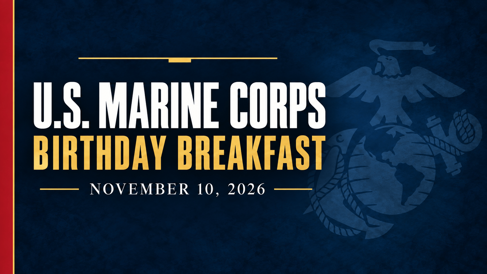 Museum Professions U.S. Marine Corps Birthday Breakfast - USS Constitution Museum